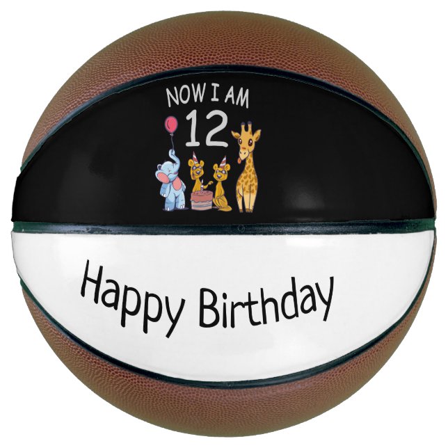 Now I am 12 years old 12th Birthday at the Zoo Basketball (Front)