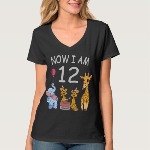 Now I am 12 years old 12th Birthday at the Zoo T_Shirt