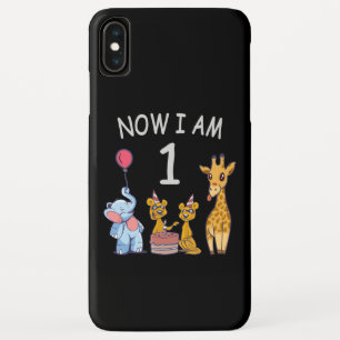 Now I am 1 year old 1st Birthday at the Zoo iPhone XS Max Case