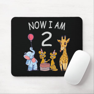 Now I am 2 year old 2nd Birthday at the Zoo Mouse Pad