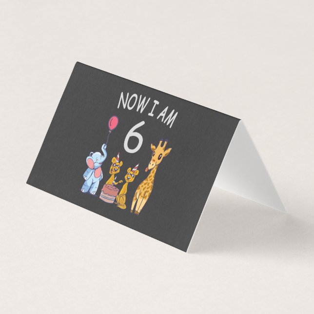 Now I am 6 years old 6th Birthday at the Zoo (Front)