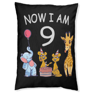 Now I am 9 years old 9th Birthday at the Zoo Pet Bed