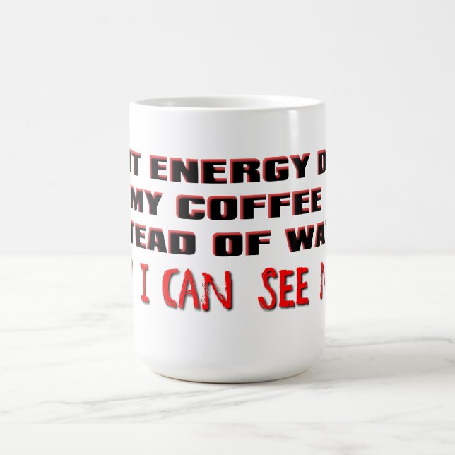 Now I Can See Noises Funny Coffee Mug (Center)