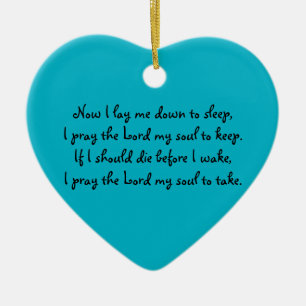 Now I Lay Me Down to Sleep Prayer Ornament