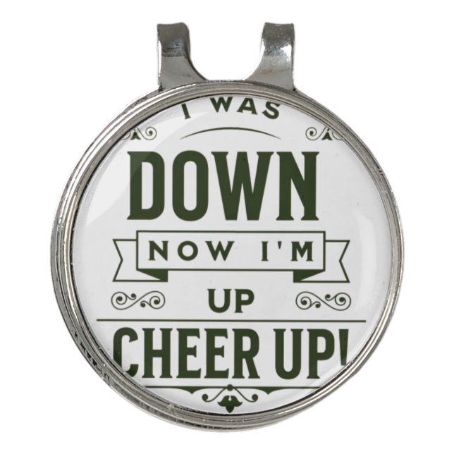  NOW I'M UP CHEER UP HAT CLIP (Front)