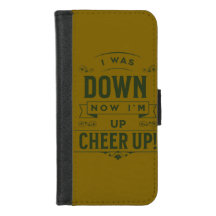 NOW I'M UP CHEER UP PHONE WALLET CASE