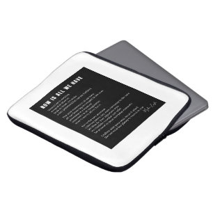 Now is all we have Be Present poem poster Laptop Sleeve
