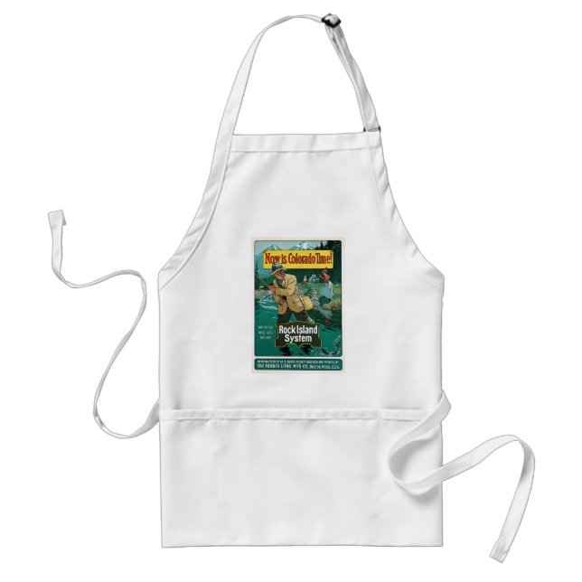 Now is Colorado Time Adult Apron (Front)