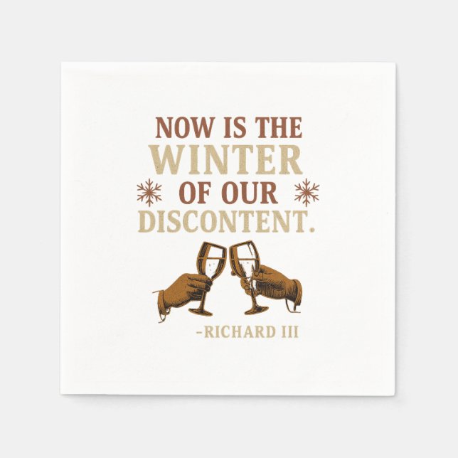 Now is the Winter of Our Discontent Napkins (Front)