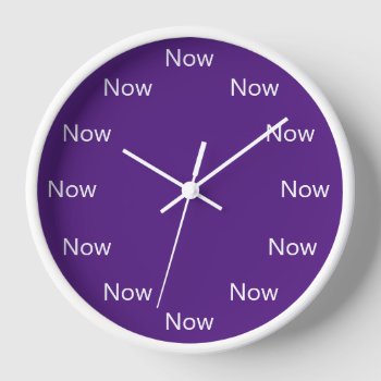 Now Is Zen™ Change Background Color Clock by InsideOut_Tees at Zazzle