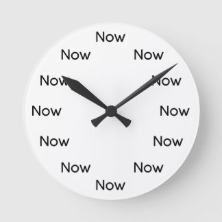 Now is Zen™ - Mindfulness Taoist Buddhist Round Clock