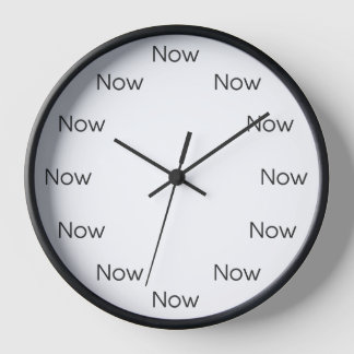 Now is Zen™ - Mindfulness Taoist Buddhist Wall Clock