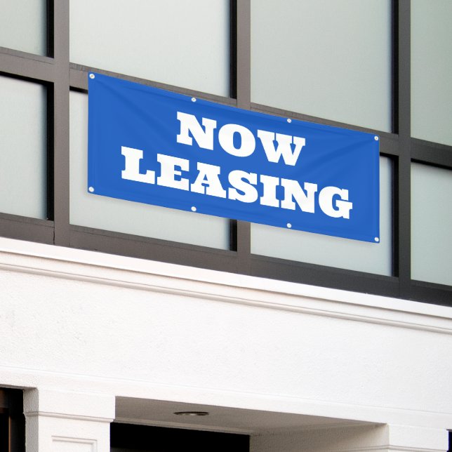 Now Leasing Banner (Outside Building)