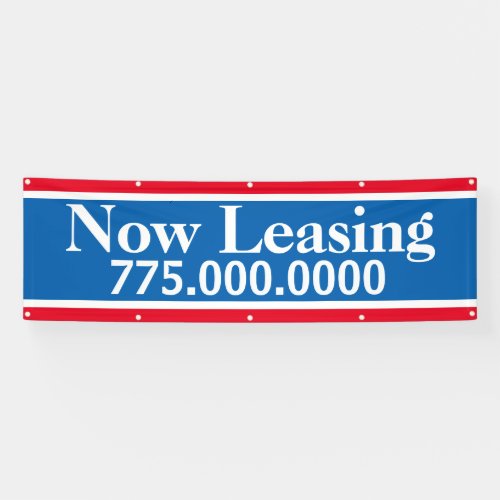Now Leasing Print Ready 8ft Outdoor Reno Banner