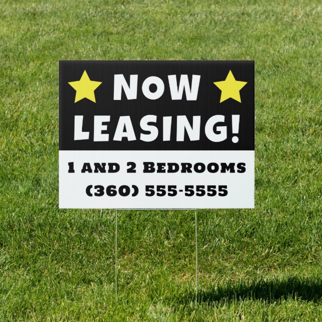 Now Leasing Sign (Insitu)