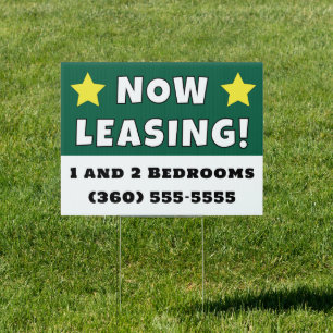 Now Leasing Sign