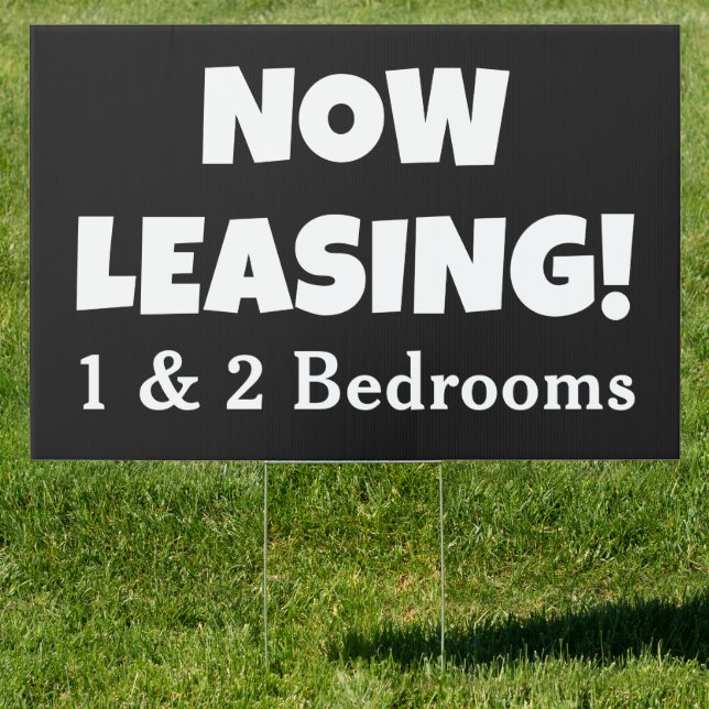 Now Leasing  Sign (Insitu)