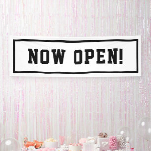 Now Open Banner