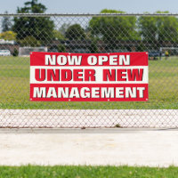 Now Open Under New Management Small Business