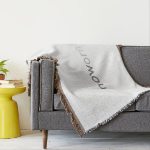 Now or Never Vanishing Quote for Procrastinators Throw Blanket