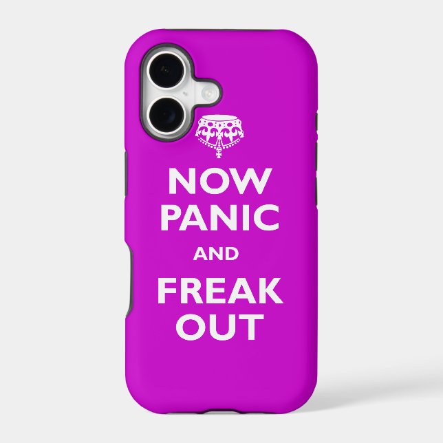 Now Panic And Freak Out Iphone Case (Back)