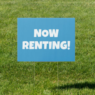 Now Renting Sign