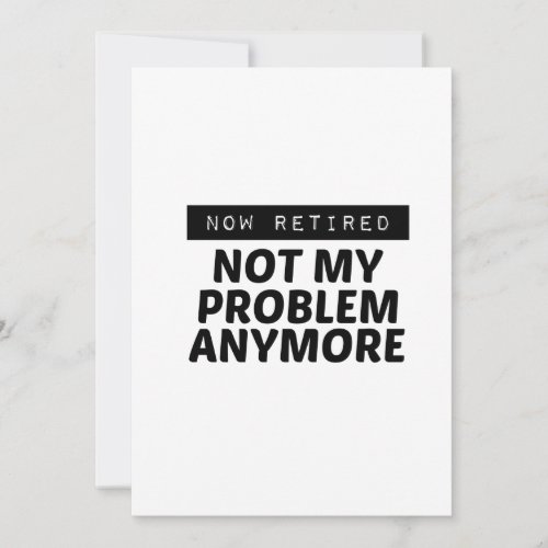 NOW RETIRED THANK YOU CARD