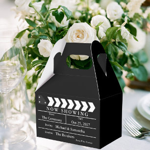 Now Showing Movie Clapperboard Wedding Favors Favor Boxes