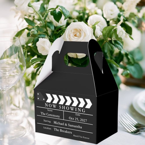 Now Showing Movie Clapperboard Wedding Favors Favor Boxes