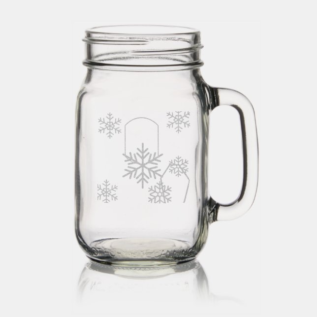 Now stare  mason jar w/ handle (Glassware)