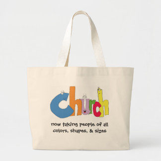 now taking people of all colors, shapes, & sizes large tote bag