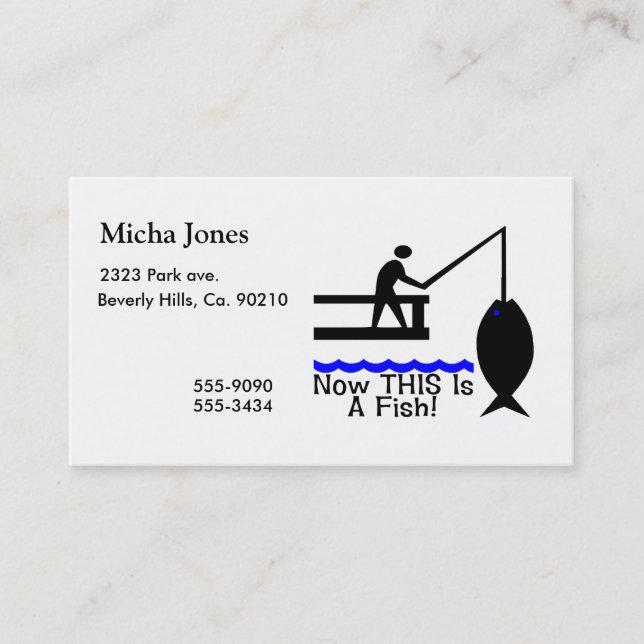 Now THIS Is A Fish Business Card (Front)