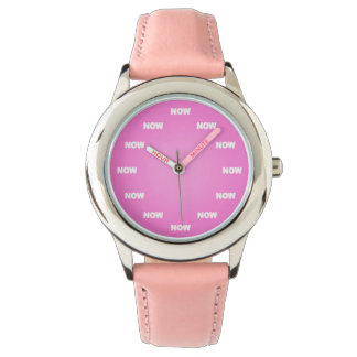 "NOW" Watch (Pink)