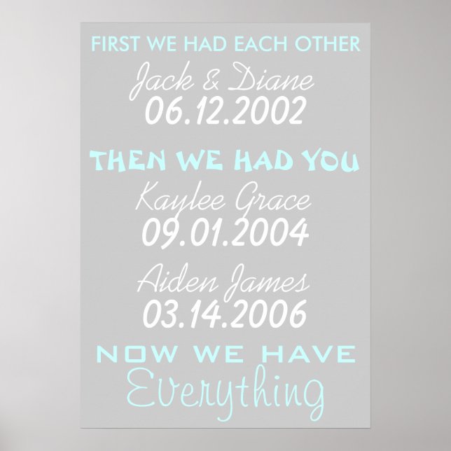 Now We Have Everything Poster (Front)