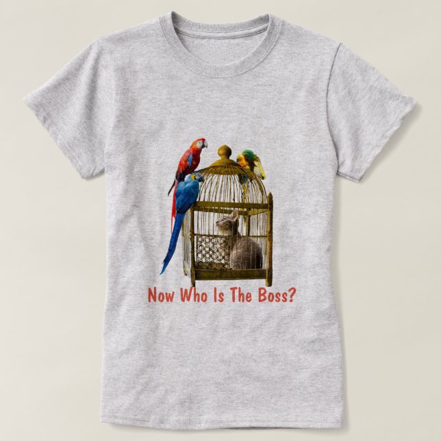 Now who is the boss tshirt (Design Front)