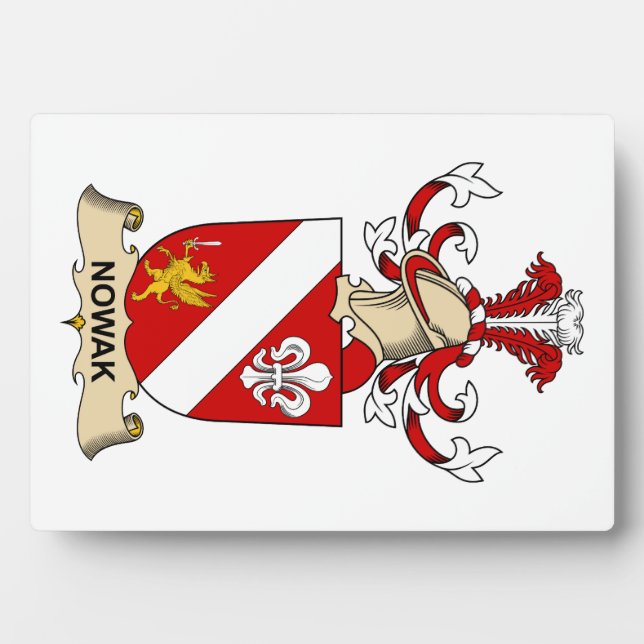 Nowak Family Crest Plaque (Front)