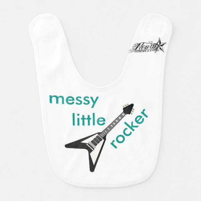 NOWAKE Messy Little Rocker Bib (Front)
