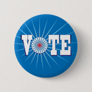 NowPower • VOTE ! Button, round/blue Button