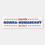 [ Thumbnail: Nowra–Bomaderry - My Home - Australia; Hearts Bumper Sticker ]
