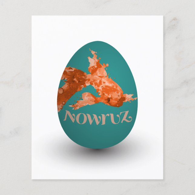 nowruz goldfish painted egg (Front)