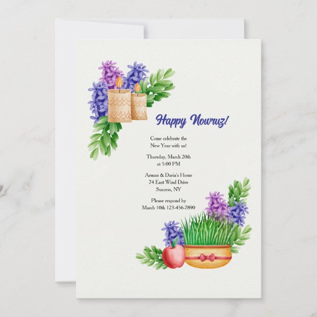 Nowruz Invitation (Front)