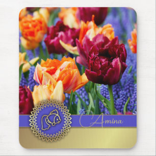 Nowruz Mubarak. Tulips Persian New Year Custom Mouse Pad