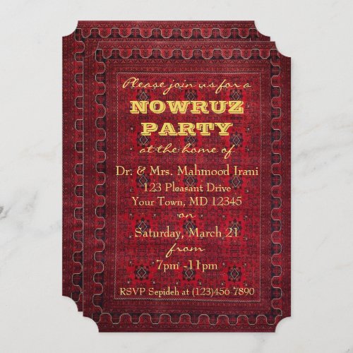 Nowruz Party Invitation