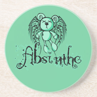NOXIOUS TEDDY - Absinthe The Green Fairy Sandstone Coaster