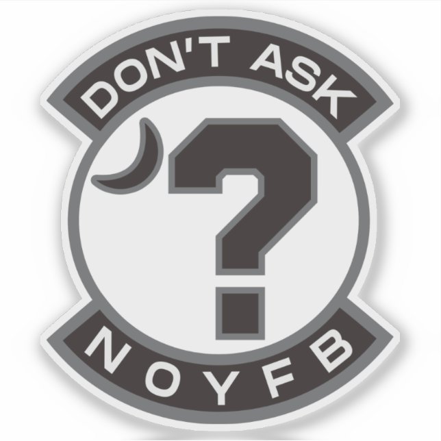 "NOYFB" Custom-Cut Sticker (Front)