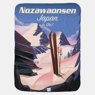 Nozawaonsen Japan to ski Baby Blanket