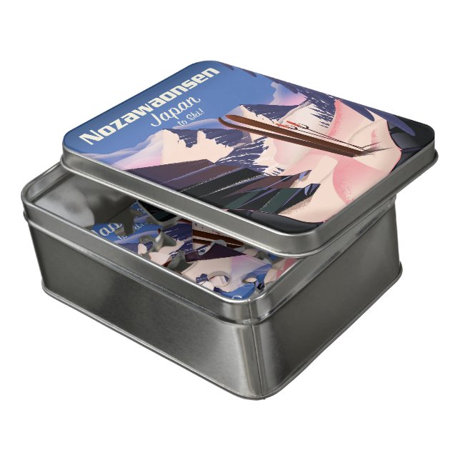 Nozawaonsen Japan to ski Jigsaw Puzzle (Lid Open)