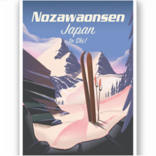 Nozawaonsen Japan to ski Sticker