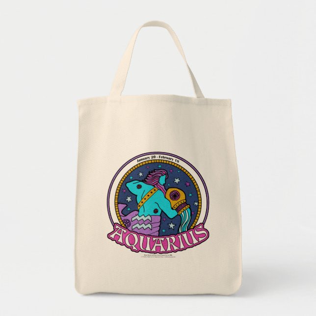 NP Aquarius Grocery Tote Bag (Front)