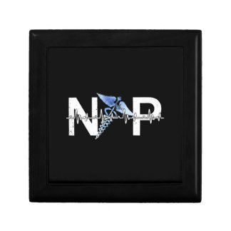 Np Heartbeat Nurse Practitioner Certified Nursing Gift Box